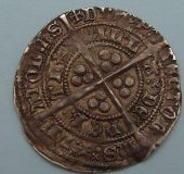 London Coins : A122 : Lot 1414 : Scotland Groat Robert III (1390-1406) heavy coinage, 2nd issue. Perth mint. S.5170. Very fine/go...