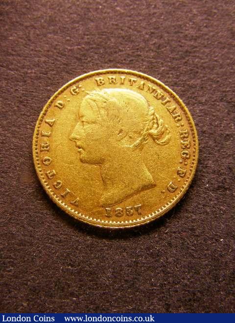 Australia Half Sovereign 1857 Sydney Branch Mint Marsh 382 About Fine/Fine : World Coins : Auction 125 : Lot 776