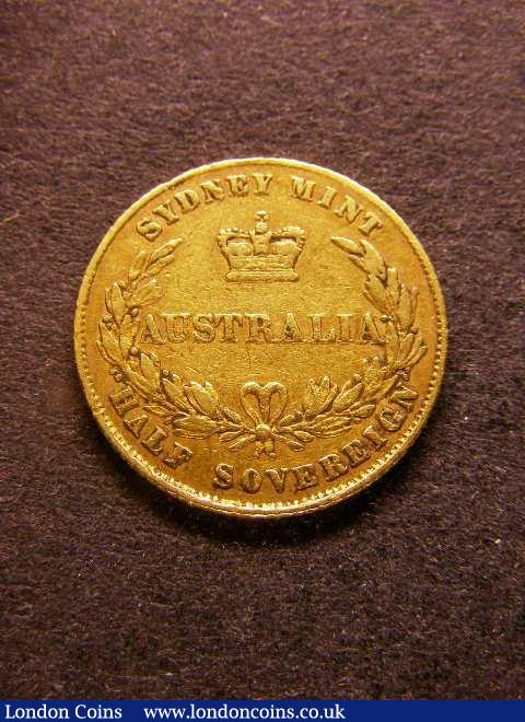 Australia Half Sovereign 1857 Sydney Branch Mint Marsh 382 About Fine/Fine : World Coins : Auction 125 : Lot 776