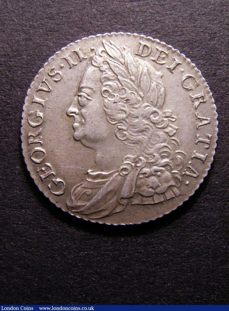 Shilling 1758 ESC 1213 EF : English Coins : Auction 127 : Lot 1783