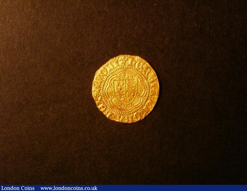 Quarter Noble Henry VI London Mint Lis over shield S.1810 mintmark Large Lis Fine or better : Hammered Coins : Auction 138 : Lot 1823