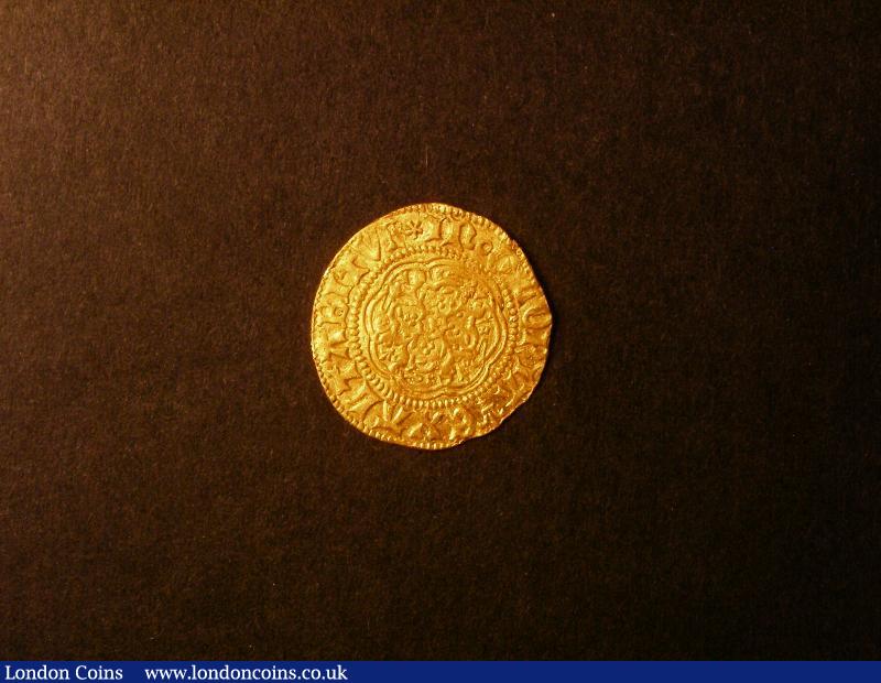 Quarter Noble Henry VI London Mint Lis over shield S.1810 mintmark Large Lis Fine or better : Hammered Coins : Auction 138 : Lot 1823