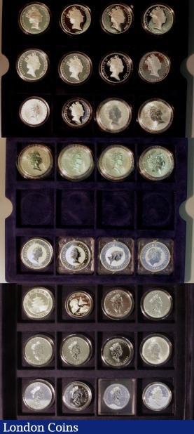 Westminster Collection of Silver Proofs with Canadian Maples, Australia Kookaburas, other crown sizes issues including China (32 coins) : World Cased : Auction 140 : Lot 1128