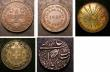 London Coins : A143 : Lot 1366 : World a small group (5) Switzerland 5 Francs 1907 GF toned, Mexico 8 Reales 1896 Mo EF toned, India ...