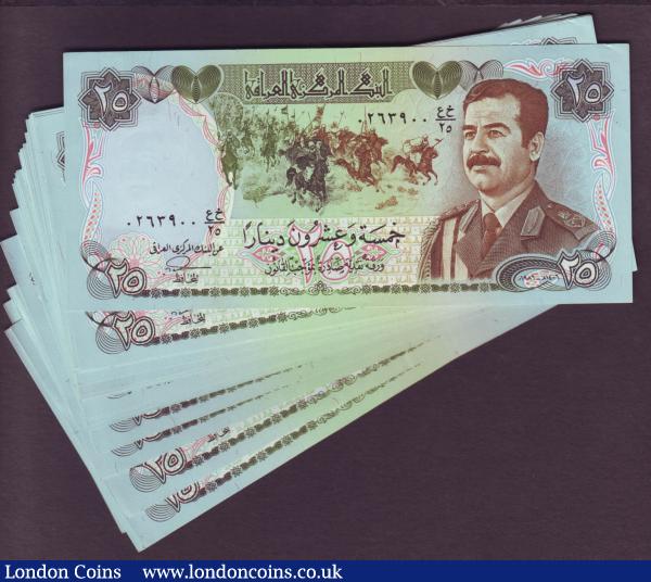 Saddam Iraq 10 Dinar P81-1991 UNC Banknote Money Consecutive Notes 