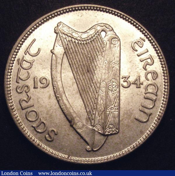 Ireland Halfcrown 1934 S.6625 GEF and lustrous with some contact marks and hairlines : World Coins : Auction 149 : Lot 1205