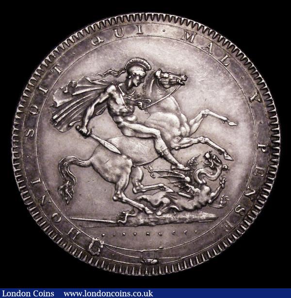 Crown 1819 LIX ESC 215 NEF toned with some contact marks : English Coins : Auction 154 : Lot 1756