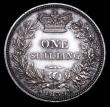 London Coins : A157 : Lot 3077 : Shilling 1839 Plain edge Proof, No WW, ESC 1284 Reverse upright GEF lightly cleaned, Rare