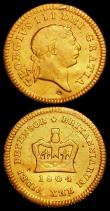 London Coins : A162 : Lot 1818 : Half Guinea 1804 S.3737 GF/NVF lightly cleaned, Ex-Reeves Auction 3/2/1978 Lot 1688, Third Guinea 18...