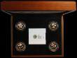 London Coins : A162 : Lot 507 : One Pounds Floral Collection Gold Proof 4 coin set comprising One Pounds (4) 2013 Wales, 2013 Englan...