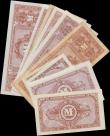 London Coins : A163 : Lot 1469 : Germany Allied Military Currency (13), WW2 military occupation 1/2 Mark to 1000 Mark dated 1944, wit...