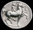 London Coins : A163 : Lot 197 : Ancient Greece - Macedonia Tetradrachm Philip II (359-336BC) Obverse Head of Zeus right, Reverse Joc...
