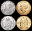 London Coins : A165 : Lot 3761 : Romania 500 Lei 1945 KM#67 Toned UNC, 100 Lei 1936 KM#54 GEF, 20 Lei KM#50 UNC and lustrous