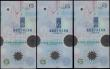 London Coins : A165 : Lot 701 : Northern Ireland Northern Bank Limited 5 Pounds Commemorative Millennium Polymer issues (3) Pick 203...