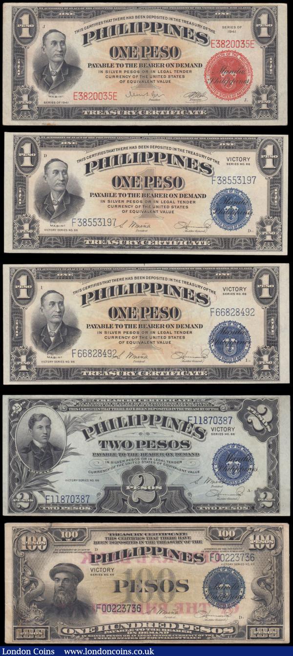 Prefix A Unc Philippines 200 Pesos 1949 P-140