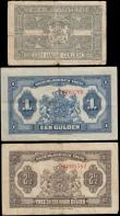 London Coins : A170 : Lot 228 : Netherlands Indies Ministry of Finance / Javasche Bank MUNTBILJET - Small Change State Notes 1919-20...