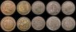 London Coins : A170 : Lot 424 : Toy Money (12, all different) Lauer types GB  (11) and a Germany 10 Mark VF to GEF