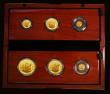 London Coins : A172 : Lot 198 : Britannia Gold Proof Set 2018 a 6-coin set S.PGB50 comprising Gold £100 One Ounce, Gold £...