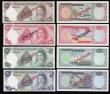 London Coins : A173 : Lot 117 : Cayman Islands Currency Board Specimen Set 1974 Pick CS1 comprising 7 notes as follows: $100 A/1 000...