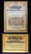 London Coins : A174 : Lot 101 : In picture frames (4) Banknotes (2) Confederate States (USA) 100 Dollars Richmond 8 Sept 1862, 10 Do...