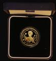 London Coins : A175 : Lot 687 : Guernsey £25 Gold 1995 Queen Mother 95th Birthday KM#135 .999 Gold Proof nFDC with a small are...