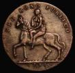 London Coins : A176 : Lot 722 : Halfpenny 18th Century Warwickshire - Coventry 1793 Lady Godiva, head is below last O of BONO, Nunea...