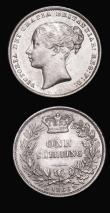 London Coins : A179 : Lot 1968 : Shillings (2) 1866 ESC 1314, Bull 3027, Die Number 46 NEF/EF, 1914 ESC 1424, Bull 3803 Lustrous UNC