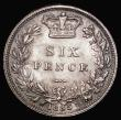 London Coins : A181 : Lot 2084 : Sixpence 1885 ESC 1746, Bull 3258 GEF/AU with pleasing tone