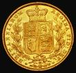 London Coins : A181 : Lot 2183 : Sovereign 1884M Shield Reverse, Marsh 65, S.3854A, GVF/EF the reverse with prooflike fields