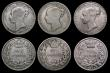 London Coins : A181 : Lot 2487 : Sixpences (6) 1866 ESC 1715, Bull 3213, Davies 1069, Die Number 45 Bright Near Fine, 1871 ESC 1723, ...