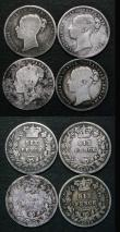 London Coins : A181 : Lot 2492 : Sixpences (8) 1864 serif 4, ESC 1713, Bull 3211, Davies 1065, Die Number 27 VG/Near Fine, 1866 ESC 1...