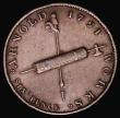 London Coins : A181 : Lot 741 : Sixpence 18th Century Nottinghamshire 1791 Arnold Works, Davison and Hawksley, Reverse Fleece, DH4 G...