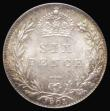 London Coins : A182 : Lot 3062 : Sixpence 1901 ESC 1771, Bull 3294 Choice UNC with 'satiny' lustre enhanced by golden tonin...