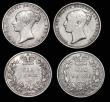 London Coins : A182 : Lot 3084 : Sixpences (4) 1845 ESC 1691, Bull 3179 Fine, the reverse slightly better, 1866 ESC 1715, Bull 3213, ...