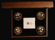 London Coins : A182 : Lot 373 : One Pounds Floral Collection Gold Proof 4 coin set comprising One Pounds (4) 2013 Wales, 2013 Englan...