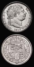 London Coins : A183 : Lot 2167 : Sixpences (2) 1816 ESC 1630, Bull 2191 A/UNC with minor cabinet friction, 1817 ESC 1632, Bull 2195 A...