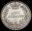 London Coins : A184 : Lot 1865 : Shilling 1874 4 with upper serif only, ESC 1326, Bull 3044, Davies 902, Die Number 43 GEF/AU and lus...