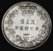 London Coins : A184 : Lot 1912 : Sixpence 1884 ESC 1745, Bull 3257 UNC and lustrous with some minor hairlines