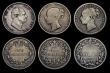 London Coins : A184 : Lot 2323 : Shillings (6) 1725 Roses and Plumes ESC 1183, Bull 1597 About Fine/Fine, 1817 ESC 1232, Bull 2144 Fi...