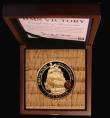 London Coins : A184 : Lot 734 : Guernsey Five Pounds 2015 HMS Victory 200th Anniversary Gold Proof with Victory Copper insert, house...