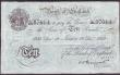 London Coins : A146 : Lot 109 : Ten pounds Peppiatt white B242 dated 18th December 1939 series L/124 87614, ink annotations on rever...
