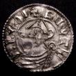 London Coins : A149 : Lot 1712 : Penny Cnut Pointed Helmet type S.1158 Lincoln Mint moneyer ELFNOD VF