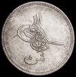 London Coins : A160 : Lot 3181 : Egypt 5 Qirsh AH1277/4 (1863) KM#253.1 NVF with small tone spots, Rare