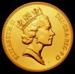London Coins : A162 : Lot 464 : Five Pounds 1996 U Gold BU in the Royal Mint's green velvet presentation box with certificate