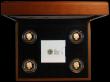 London Coins : A162 : Lot 507 : One Pounds Floral Collection Gold Proof 4 coin set comprising One Pounds (4) 2013 Wales, 2013 Englan...
