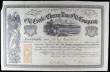 London Coins : A164 : Lot 26 : USA Oil Creek and Cherry Run Oil Company, Pennsylvania 1865, Certificate for 100 shares of $1, Black...