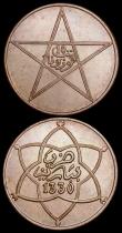 London Coins : A165 : Lot 3722 : Morocco (2) 10 Mazunas AH1330 Pa (1912) Y#29.1 Toned UNC, 5 Mazunas AH1330 Pa (1912) Y#28.1 UNC with...