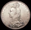London Coins : A165 : Lot 3847 : Crown 1889 ESC 299, Bull 2589, Davies 483 dies 1A, GEF/AU and lustrous