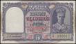 London Coins : A167 : Lot 1453 : Burma (British India) Military Administration 10 Rupees Pick 28 ND 1945 Red Overprint "Military...