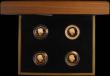 London Coins : A168 : Lot 463 : One Pound a 4-coin set in gold 2010-2011 comprising 2010 London S.J28, 2010 Belfast S.J29, 2011 Edin...